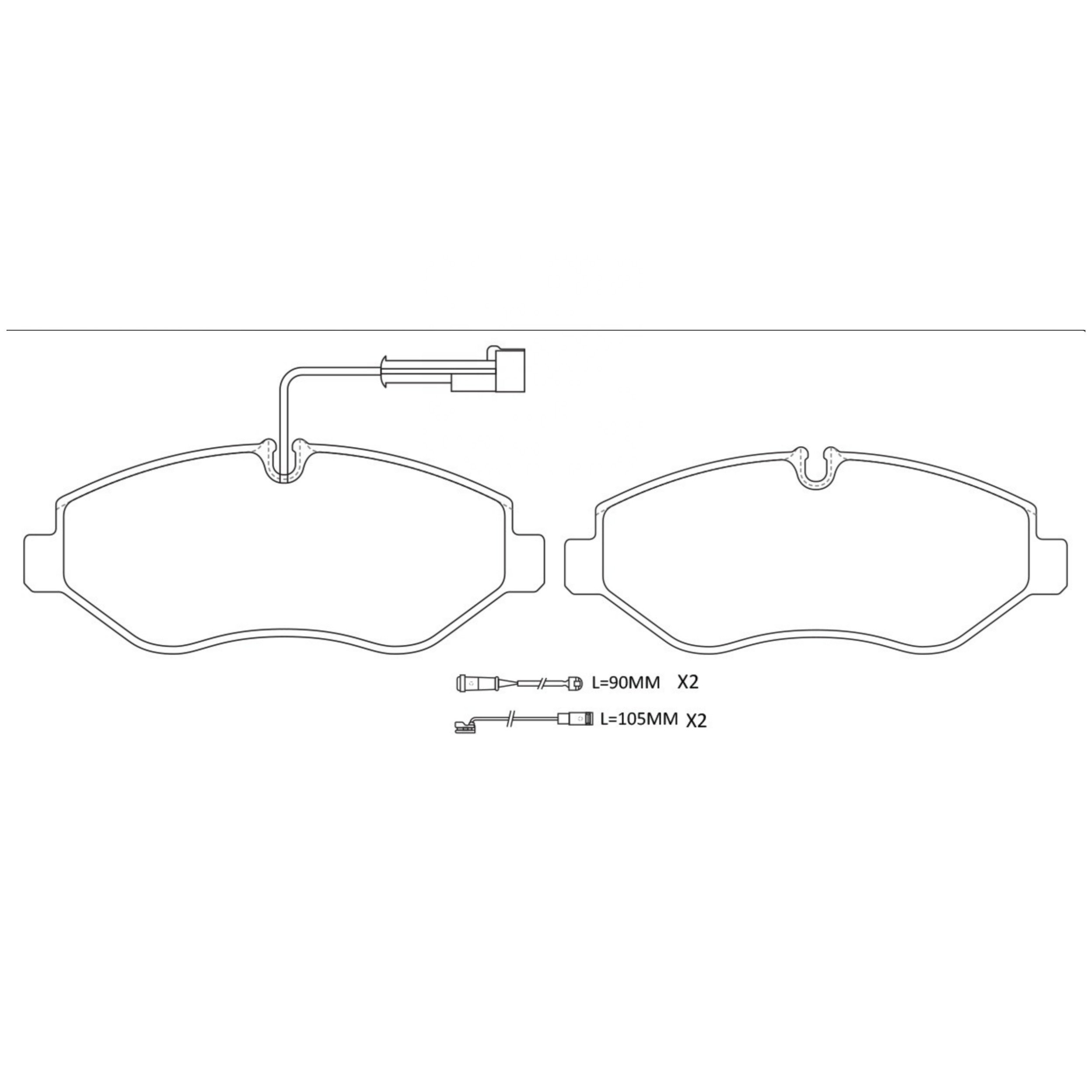 High Performance Factory Auto Parts Brake Pads (Pastillas De Freno) OEM Disc D1316/D1693/wva 29192 Is Front Axle Brake